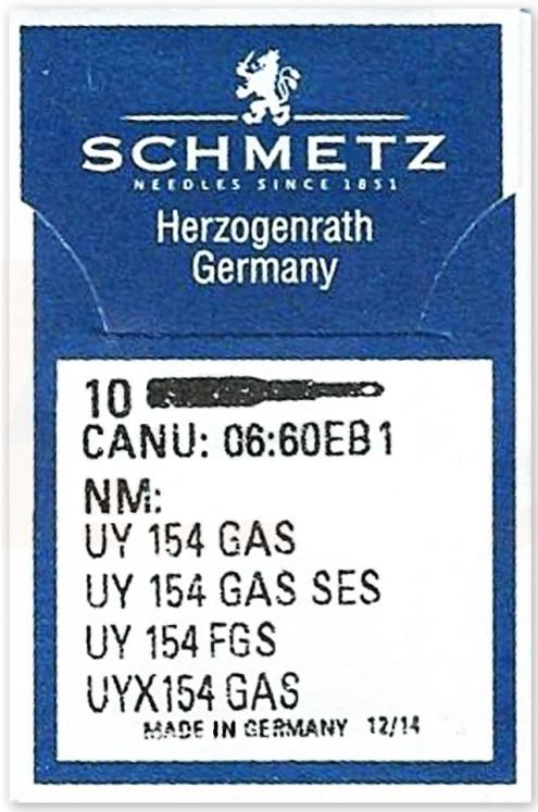 plaquette 10 aiguilles UY 154 GAS